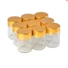 30*43mm 24pcs 15ml Glass Bottles Aluminium Screw Golden Cap Empty Transparent Clear Liquid Gift Container Wishing Bottle Jarsgood qty Pwhli