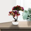 Fleurs décoratives Bienvenue Pin Fleur En Pot Faux Bonsaï Simulation Décor Ornement Ornement En Plastique Petites Mini Plantes Artificielles D'intérieur