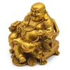 Öppna ren koppar maitreya staty dekoration drakstol ping en buddha lycklig rikedomskontor hantverk228b