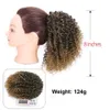 Ponytails 20cm 8 inches Afro Kinky Curly Synthetic Ponytail Hair Extensions Drawstring Ponytail PT103