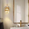 Wandlampen Fairy Noordse lamp Eenvoudige kristallen bubbel SCONCE Licht LED -armaturen voor huis in de woonkamer slaapkamer decoratief