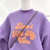 Dames Hoodies Sweatshirts Kpop Mode Letter Oversized Sweatshirts Vintage jaren 90 Ronde hals Lange mouw Losse hoodie Jas Meisje Wit Roze Herfstoutfits Dame 231017