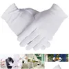 Rękawiczki czyszczące 12 par biała bawełna do suchych rąk nawilżająca egzema inspekcja Prace serwujące umywalne szmatkę 230809 Dr Dhled