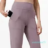 Pantalons de Yoga de Sport coupe ample joggeurs d'entraînement femmes beurre doux entraînement Leggings de gymnastique deux côtés
