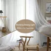 Rideaux semi-transparents – Filtrage de la lumière, draperies douces pour chambre à coucher, salon, salle de bain, décoration de fenêtre