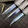 Micro Tech Large 3300 Automatyczne nóż 3,54 "Blade cynku aluminium aluminium Uchwyt Camping na zewnątrz taktyczny narzędzie do walki samoobrony EDC Krajowe noże UT85 BM 3400 4600