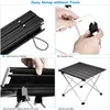 Camp Furniture Ultralight Portable Folding Camping Table Foldbar utomhusmiddag Desk Hög styrka Aluminiumlegering för Garden Party Picnic BBQ 231018