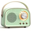 Mobiltelefonhögtalare Retro Bluetooth -högtalare Söt Mini med FM Radio Portable Wireless TWS Music Player Hifi Stereo TF USB 231018