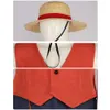 Film Luffy cosplay kostium anime małpa d luffy cosplay mundury koszulki spodne