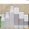 10pcs 15ml 30ml 50ml beyaz boş plastik kozmetik havasız pompa şişeleri seyahat vakum kap makyaj aksesuarları fhkkw