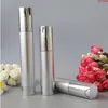 20 ml 30 ml Makeup Vakuum Lotion Pump Bottle Refillable Bright Silver Airless Cosmetic Essence Packaging for Women Beauty 10pcsgoods Dlmgw