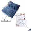 Greeting Cards Greeting Cards 25/50Pcs European Laser Cut Wedding Invitations 3D Tri-Fold Bride And Groom Lace Party Favor S Dhgarden Dhr9J