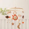 Mobiles Baby Rassel Spielzeug Häkeln Galaxy Mobile Holz geboren Glocke 012 Monate Bett Halter Halterung Hängende Spielzeuge Kleinkind Krippe Geschenk 231017