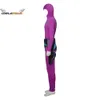 O fantasma que anda cosplay o fantasma traje roxo bodysuit com shorts máscara de olho conjunto completo super-herói cosplay macacão mencosplay