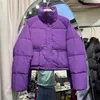 Новинка 2023 года, однотонное женское короткое повседневное короткое пальто с хлопковой подкладкой, корейская версия, маленькое толстое пальто с воротником-стойкой