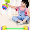 Andra leksaker Ylwcnn Children’s Weightlifting Toy Sports Fitness Equipment Sensory System Training Element Kids Dabbell Plastic Barbell 231017
