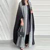 Kadın Trençkotları Alsey Miyake Pileli Gradient Coat 2023 Sonbahar Artı Boyut Bat Sleeve Sıradan Eşarp Stili Uzun Dış Ceket