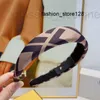 Headbands Designer Luxury 2022 Women F Letter Print Soft Cloth Designers Headband Girls Makeup Hair Hoop Jewelry Z6B1