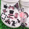 Wholesale 100Pcs PVC Crown Clock Hat Bow Girl Cup Cat Garden Shoe Buckle Decorations Charms Button Clog Backpack Hole Slipper Kids Party Xmas Gifts