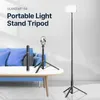 Tripodlar Ulanzi MT54 Metal Taşınabilir Işık Stand Telefon Tutucu ile LED Video Kamera Akıllı Telefon Projektör 231018 için Tripod Monopod