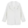 Cappotto da donna in pelliccia sintetica da donna inverno streetwear moda bianco soffice giacca cappotti per 231017