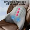 Seat Cushions Car Massage Neck Pillow Lumbar Support Cushion Pillow Car Vibrating Massage Seat Neck Head Waist Back Cushion for Car and Office Q231019