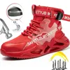 Buty Buty Bezpieczeństwo Masowe Mężczyźni stalowe palce robocze nakłucie Sneaker Man Industrialny oddychający but ochronny 231018