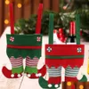 Dekoracje świąteczne prezent elf cukierki torby na wino skarpetki cola czerwona zielona impreza xtmas pończochy upuszcza dostawa dom domowy gestywny supt dhjtw