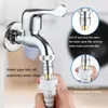 Bathroom Sink Faucets Automatic Water Stop Washing Machine Tube Connector 2 For Valve Spout Pipe Fittings