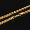 Chains Adixyn 5MM Wide Gold Color Men's Long Necklace Chain Fashion Thick Trendy Jewelry