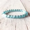 Stil Licht Bule Cat Eye Armband Helle Perlen Schmuck Handgelenk Heilung Yoga Mala Charme Geschenk Für Männer Perlen Strands307w