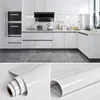 Wallpapers 80cm Waterproof Wall Stickers Marble Vinyl Film Self Adhesive Wallpaper for Bathroom Kitchen Cupboard Countertops Contact Paper 231017