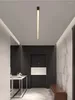 Ceiling Lights Surface Mounted Linear Lamp Long Strip Led Lamps Balcony Aisle Cloakroom Living Room Dining Minimalist Black