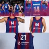 Drukuj Barca Lassa Basketball Barcelona 19 Koszulki Leandro Barbosa 9 Ricky Rubio 11 Juan Carlos Navarro 33 Marc Gasol 16 Pau Gasol Shirt Baloncesto Blue Yellow Shirt