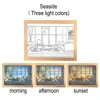 ワイングラスティクトク3色照明絵画導かれたナイトベッドサイドランプテーブル壁装飾ベッドルームホームデコレーションギフト231017