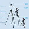 Tripodlar 55 140cm Seyahat Dijital Kamera Tripod Profesyonel Alüminyum Uzun Telefon Standı Hızlı Plakalarla DSLR SLR 231018