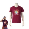 Guardians 3 Star Lord Cosplay Shirt Peter Jason Quill Cosplay Costume Red Short Sleeve T-shirt för Halloween Carnival PartyCosplay