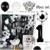 Autres fournitures de fête d'événement Autres fournitures de fête d'événement Ballons de football Kit de guirlande d'arc Ballon d'anniversaire en latex pour Foo Dhgarden Dhrhd