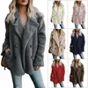 Womens Fur Faux Jocoo Jolee Women Coat Warm Autumn Winter Teddy Female Overimased Soft Fluffy Fleece Jackets Overcoat 231018