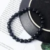 Strand facted hematita obsidiana para mulheres energia pedra natural emagrecimento pulseiras homens cuidados de saúde terapia jóias presente
