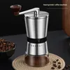 Moedores de café manuais Moedor de café manual Home Moinho de café portátil com rebarbas de cerâmica 6/8 Configurações ajustáveis Ferramentas de manivela portátil 231018