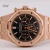 Audpi Royal Large Dial Oak Watch Mens Quartz Movement Watch Multifunction Wristwatch Epic Series 26320 Rose Gold Automatic Mechanical Swiss Famous Luxu WN-RLSE