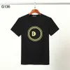 DSQ PHANTOM TURTLE Heren Designer T-shirt Italiaans Milan Fashion Logo Print T-shirt Zomer Zwart Wit T-shirt Hip Hop Streetwear 10299i