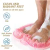 Bath Tools Accessories Exfoliating Shower Massage Scraper Bathroom Nonslip Mat Back Brush Silicone Foot Wash Body Cleaning Bathing Tool 231017