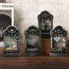 Other Event Party Supplies Mini Tombstone Lights Small LED Lanterns for Indoor Outdoor Halloween Decoration Ghost House Home Decor Battery Powered B03E 231017