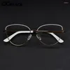 Okulary przeciwsłoneczne R45969 Trend Metal Reading okulary Lady Cat Eye Optyczne przejście Presbyopic Eye Eye Universal Retro Recepts Frame Rame