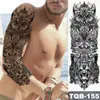 5 st tillfälliga tatueringar stor armhylsa tatuering Lucifer Angel Eagle Waterproof Tatto Sticker Hell Satan Body Art Full Fake Tatoo Women Men 231018