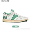 Autunno e inverno RHUDE Low Top Letter Scarpe da tavolo sportive casual per uomo e donna Strato superiore Serie di scarpe da football americano in pelle bovina