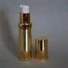 15 ml 20 ml 30 ml guld silver tom luftlös pumpbehållare rese metall essentiell lotion grädde kosmetisk flaska med pump f20172224 mfbms tump