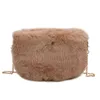 Evening Bags Fur Armpit Bag With Chain Fashion Fluffy Crossbody Bags For Women Winter Faux Furry Handbag Fausse Fourrure Fell Tasche 231017